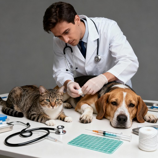 Первая помощь животным - аптечка, медицинский крест, экстренная помощь